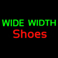 Green Wide Width Red Shoes Neonskylt