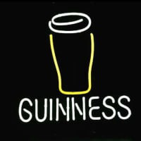 Guinness Glas Logo Neonskylt