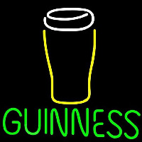 Guinness Glass 2 Beer Sign Neonskylt