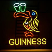 Guinness Irish Lager Ale Toucan Neon Öl Bar Pub Skylt