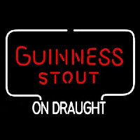 Guinness Stout ON DRAUGHT Neonskylt