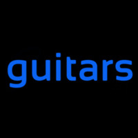 Guitar Cursive 1 Neonskylt