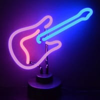 Guitar Desktop Neonskylt