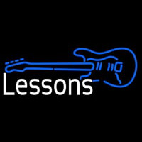 Guitar Logo Lessons 1 Neonskylt