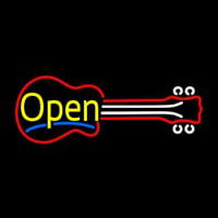 Guitar Open 2 Neonskylt
