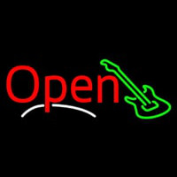 Guitar Open Block 2 Neonskylt