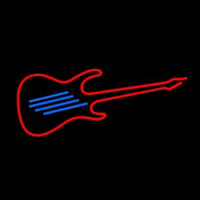 Guitar Red 1 Neonskylt