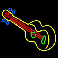 Guitar Strings Neonskylt