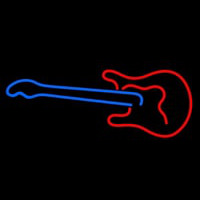 Guitar With Logo 1 Neonskylt