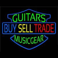 Guitars Buy Sell Trade Neonskylt