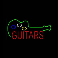 Guitars Neonskylt