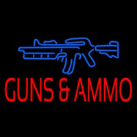 Gun Ammo Neonskylt
