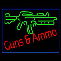 Gun Ammo Neonskylt