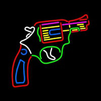 Gun Logo Neonskylt