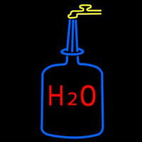 H2o Drinking Water Neonskylt