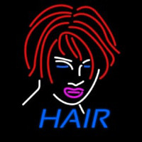 Hair Girl Logo Neonskylt