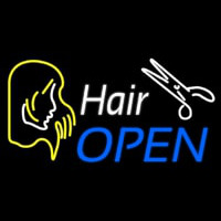 Hair Open  Neonskylt