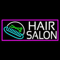Hair Salon With Scissor And Comb Neonskylt