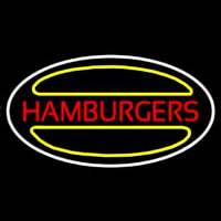 Hamburgers Logo Oval Neonskylt