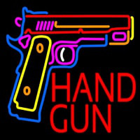 Hand Gun Neonskylt
