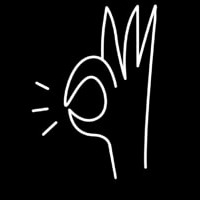 Hand Logo Neonskylt