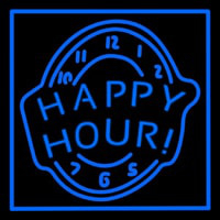 Happy Hour Blue Neonskylt