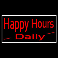Happy Hours Daily Neonskylt