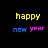 Happy New Year 1 Neonskylt