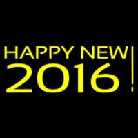 Happy New Year 2016 Neonskylt
