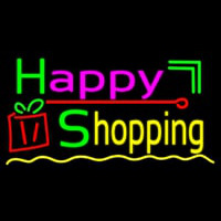 Happy Shopping Logo Neonskylt