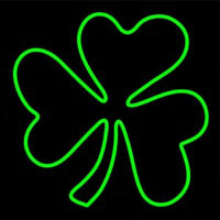 Happy St Patricks Day Shamrock Neonskylt