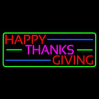 Happy Thanksgiving Block 2 Neonskylt