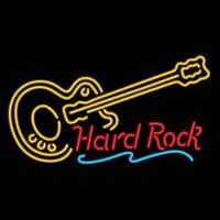 Hard ROCK LIVE MUSIC Guitar Party Neonskylt