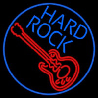 Hard Rock Guitar  Neonskylt