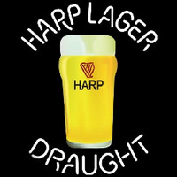 Harp Lager Draught Glass Beer Sign Neonskylt
