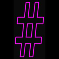 Hash Tag Neonskylt
