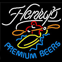 Henrys Premium Beers Beer Sign Neonskylt