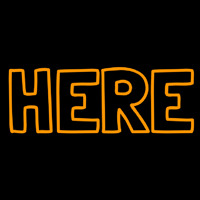 Here Neonskylt