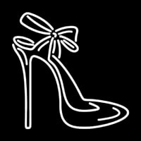 High Heels With Ribbon Neonskylt