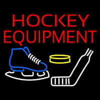 Hockey Equipment Neonskylt