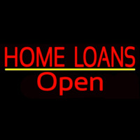 Home Loans Open Neonskylt