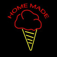 Home Made Ice Cream Cone Neonskylt