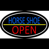 Horseshoe Open With Border Neonskylt