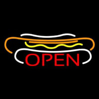 Hot Dogs Open Neonskylt