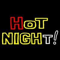 Hot Night Multicolor Neonskylt
