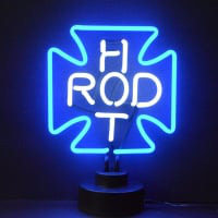 Hot Rod Cross Desktop Neonskylt
