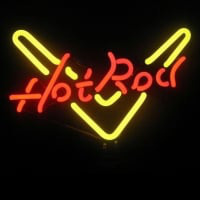Hot Rod Desktop Neonskylt