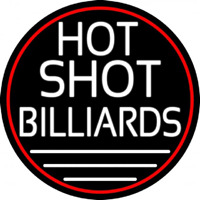 Hot Shot Billiards 5 Neonskylt