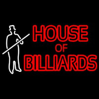 House Of Billiards Neonskylt
