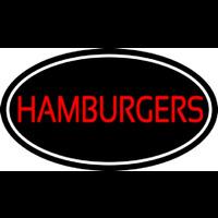 Humburgers Oval Neonskylt